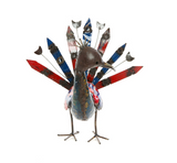 Peacock of Recycled Metal