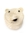 Lidded-Sisal Animal Basket
