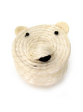 Lidded-Sisal Animal Basket