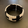 Kioni-C Open-Cuff, Broad Bangle: B&W