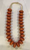 Amber Bead Necklace - Jumbo