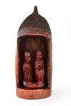 Rwandan Thatched Hut Nativity