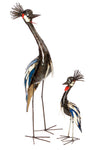Crowned Crane of Upcycled Metal