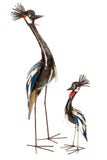 Crowned Crane of Upcycled Metal