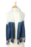 Scarf - Mudcloth Open Weave Organic Cotton - Mali