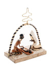 Block Banana Leaf Nativity Set