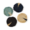 Kazi Fringed Coasters - sets of 4