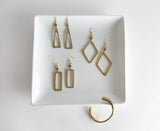 Hope Brass Earrings