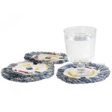Kazi Fringed Coasters - sets of 4
