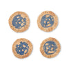 Kazi Fringed Coasters - sets of 4
