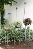 Giraffe Planter of Upcycled Metal