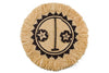 Kazi Sun Mask Fringed Wall Art Disc - 22”
