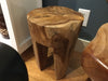 Teak Root Stool (square or round top)