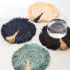 Kazi Fringed Coasters - sets of 4