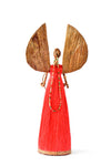 Angel Heart of Sisal & Banana Leaf-Red