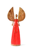 Angel Heart of Sisal & Banana Leaf-Red