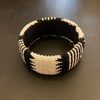 Kioni-C Open-Cuff, Broad Bangle: B&W
