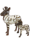Zebra of Recycled Metal Strips