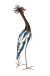 Crowned Crane of Upcycled Metal