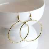 Hope Brass Earrings