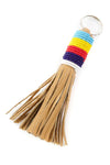 Wayfarer Beaded Tassel Keyring