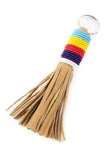 Wayfarer Beaded Tassel Keyring