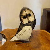Turned Head Owl - Recycled Oil Drum