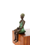 "Seaside Scholar" Lost Wax Bronze Sculpture